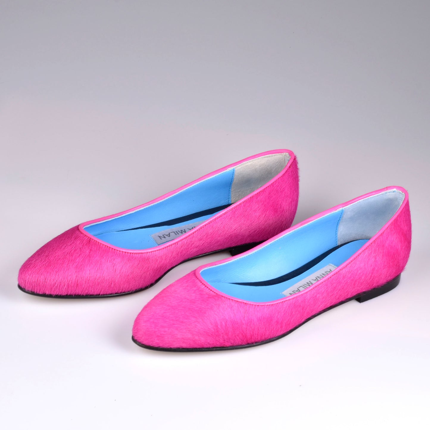 bailarinas mujer de cuero rosa