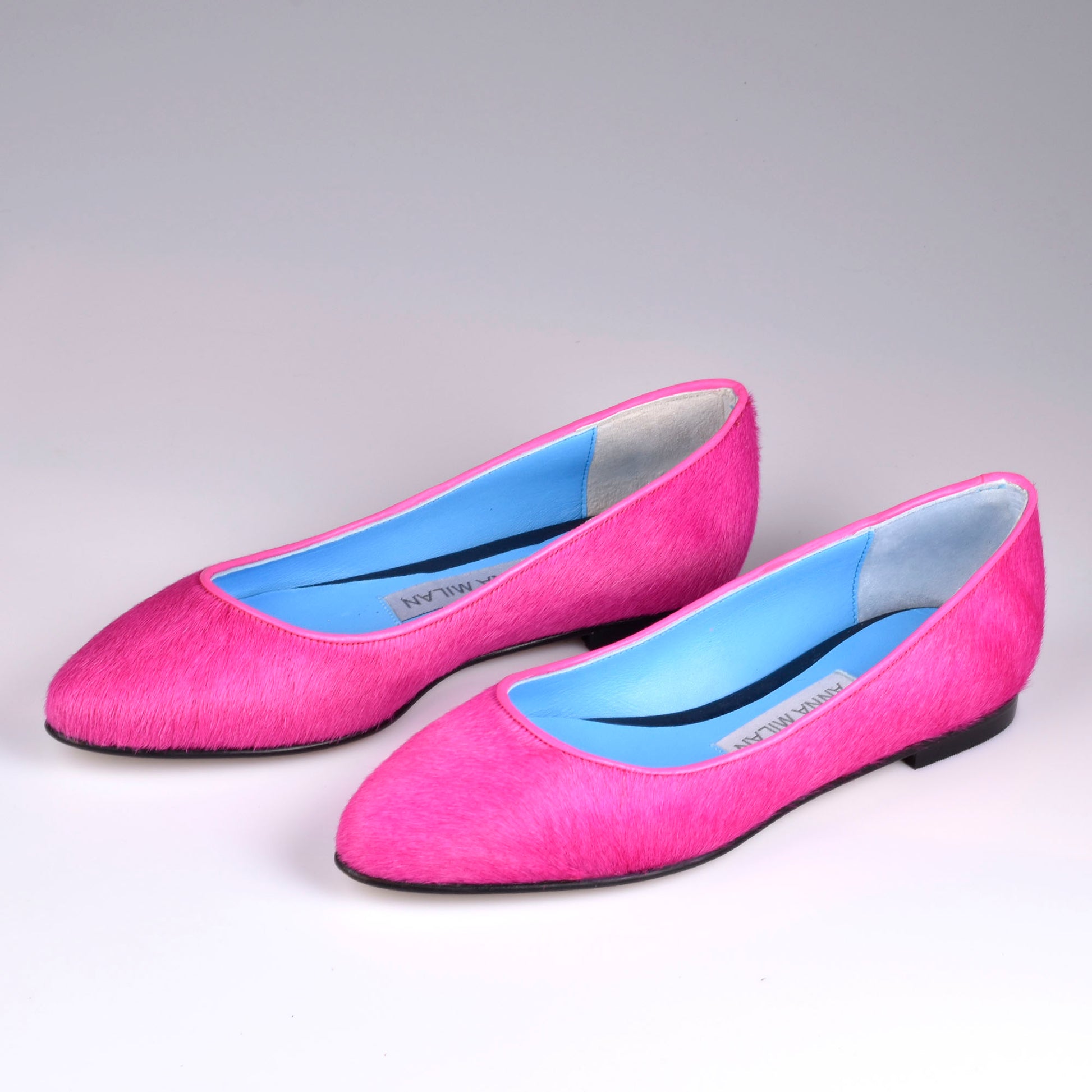 bailarinas mujer de cuero rosa
