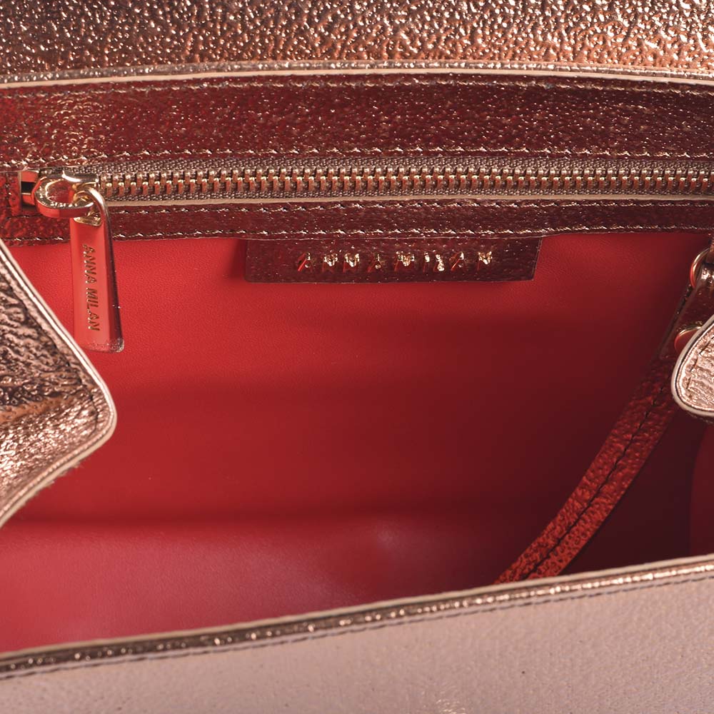 bolso por dentro cuero