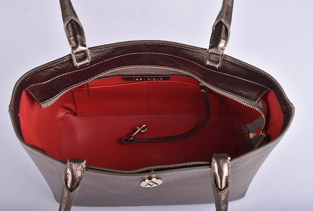 bolso grande rojo