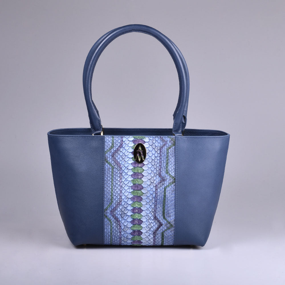 bolso grande azul