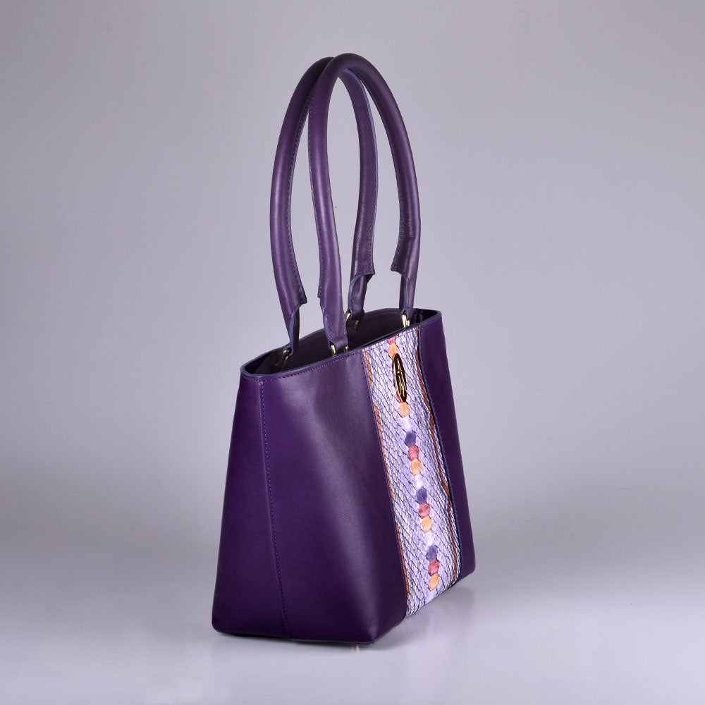 bolso tote de piton