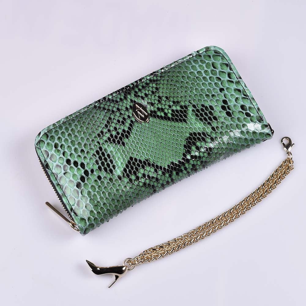 cartera grande de pitón