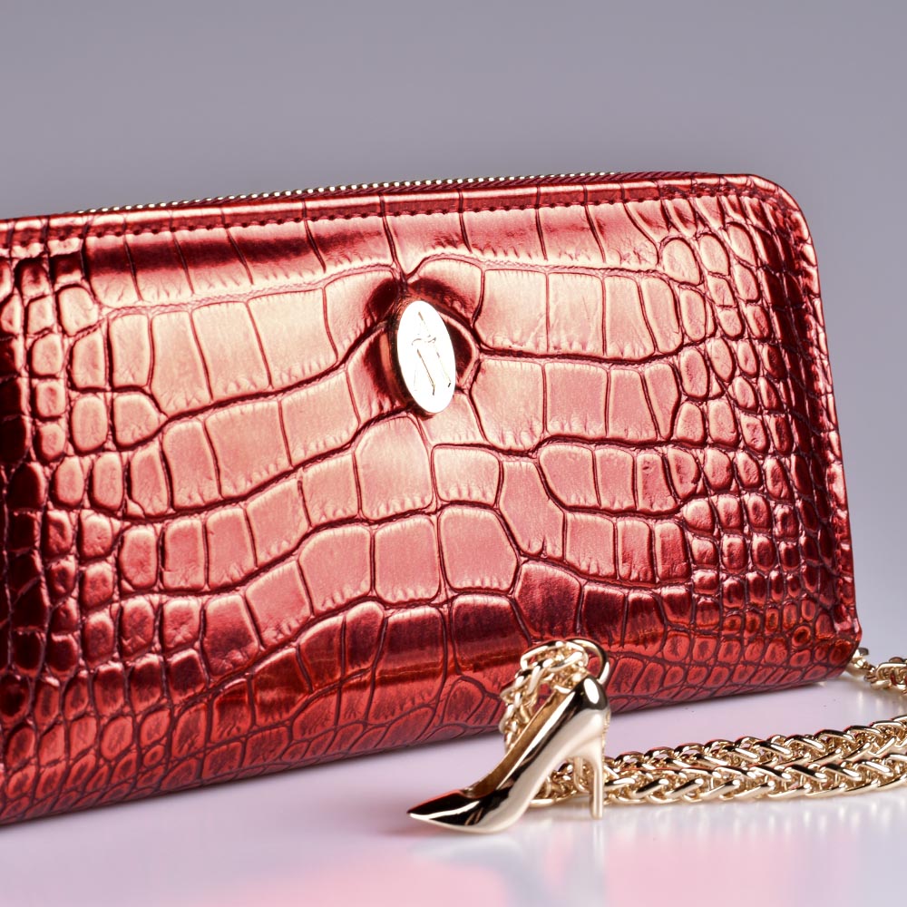 Cartera mujer roja