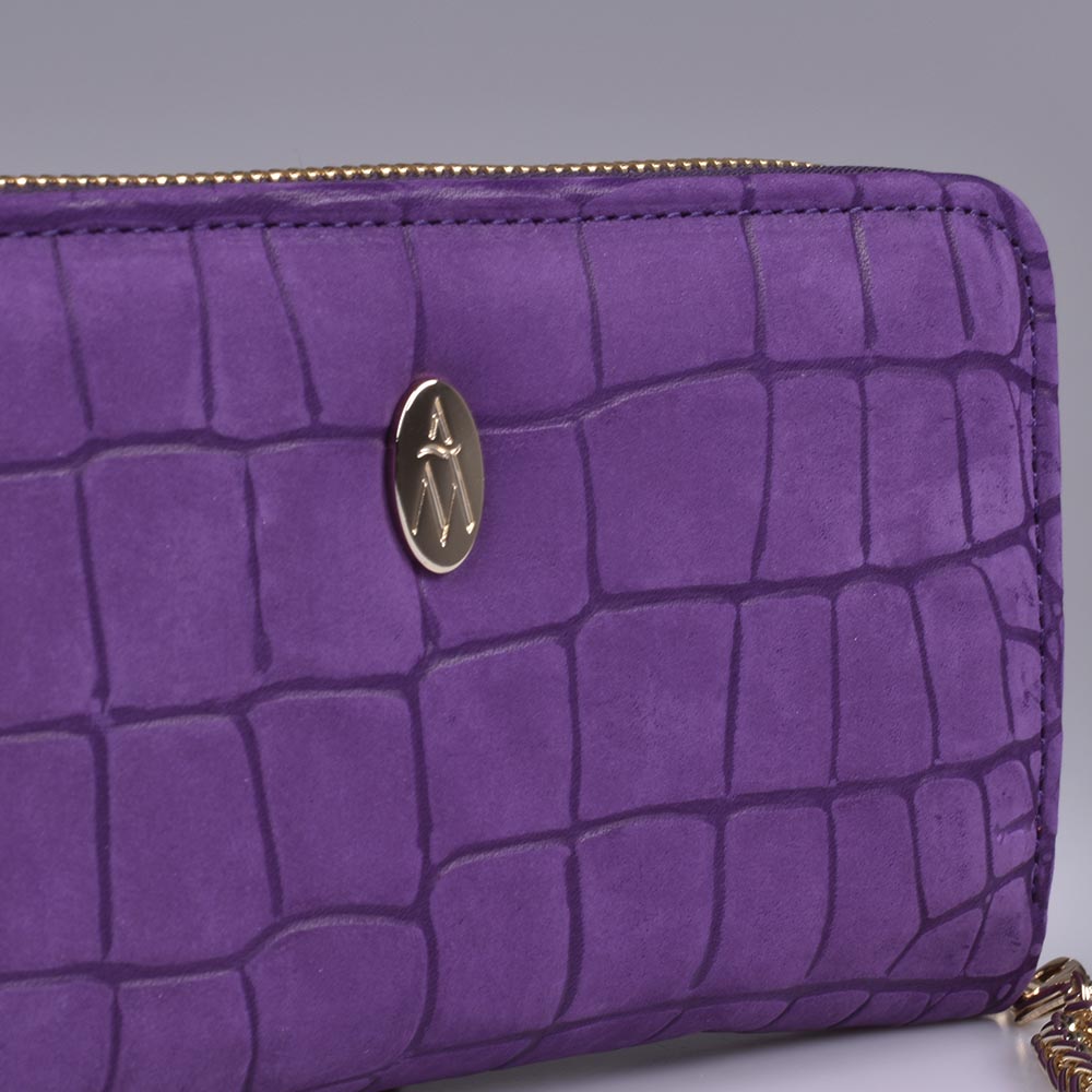 Cartera mujer color morado