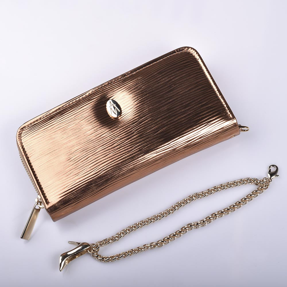 Cartera mujer de cuero natural