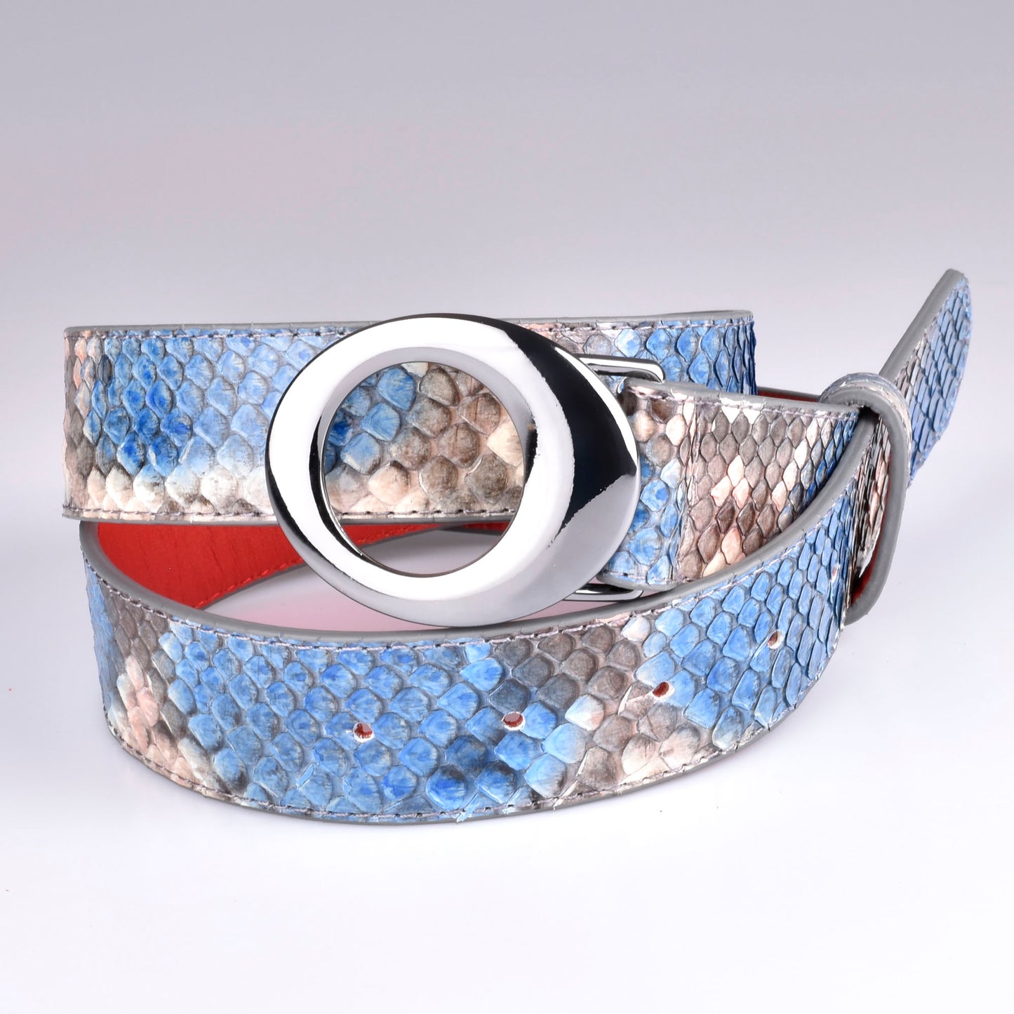 cinturon mujer azul