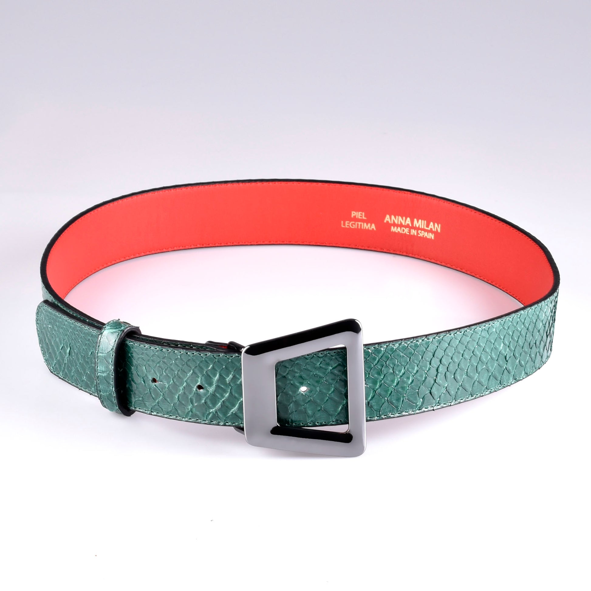 cinturón  mujer ancho verde