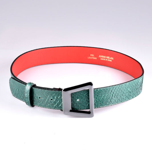 cinturón  mujer ancho verde