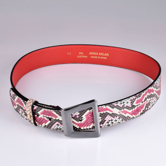 cinturón mujer rosa
