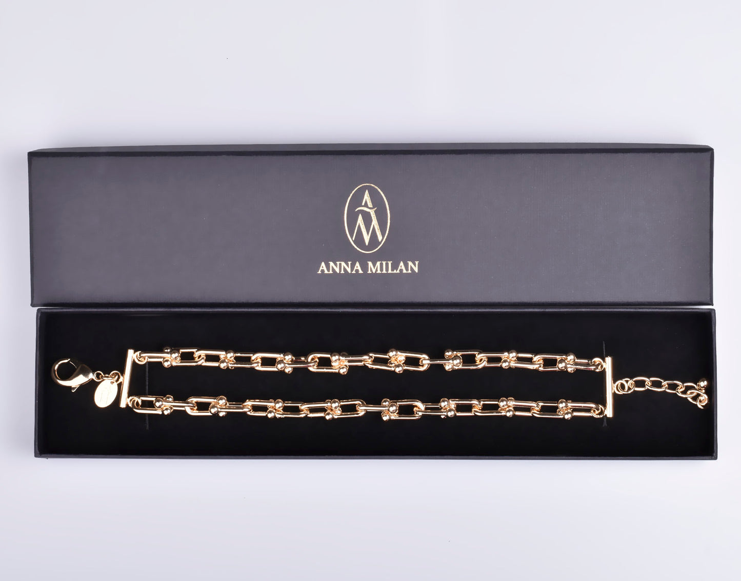 pulsera doble cadena para mujer
