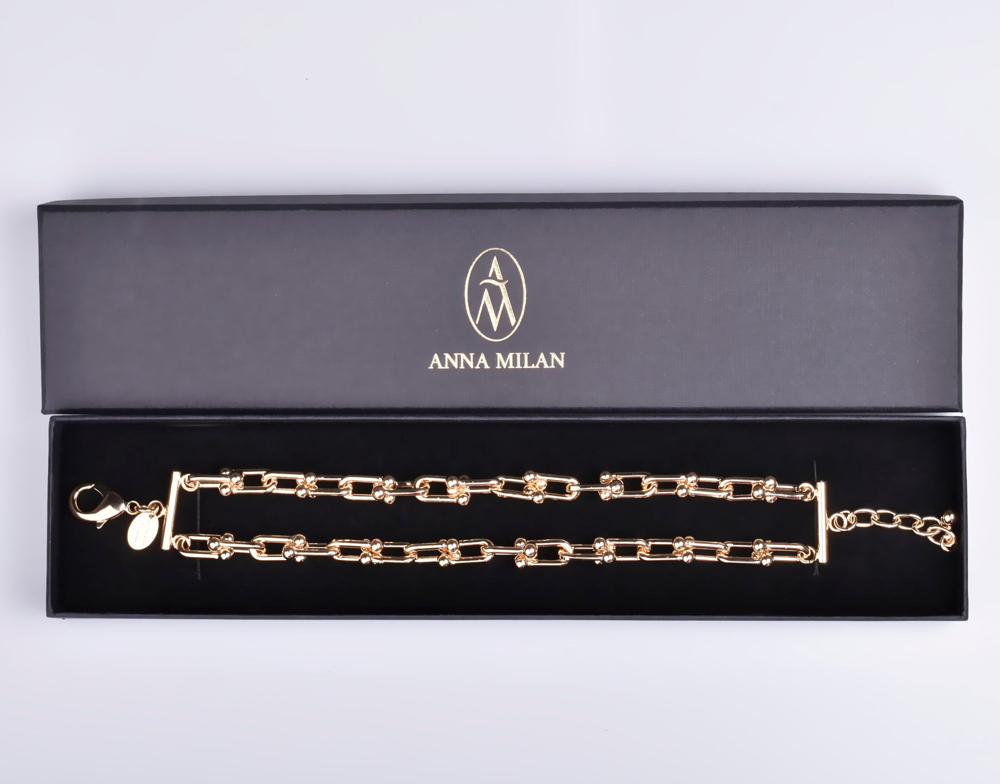 pulsera doble cadena para mujer