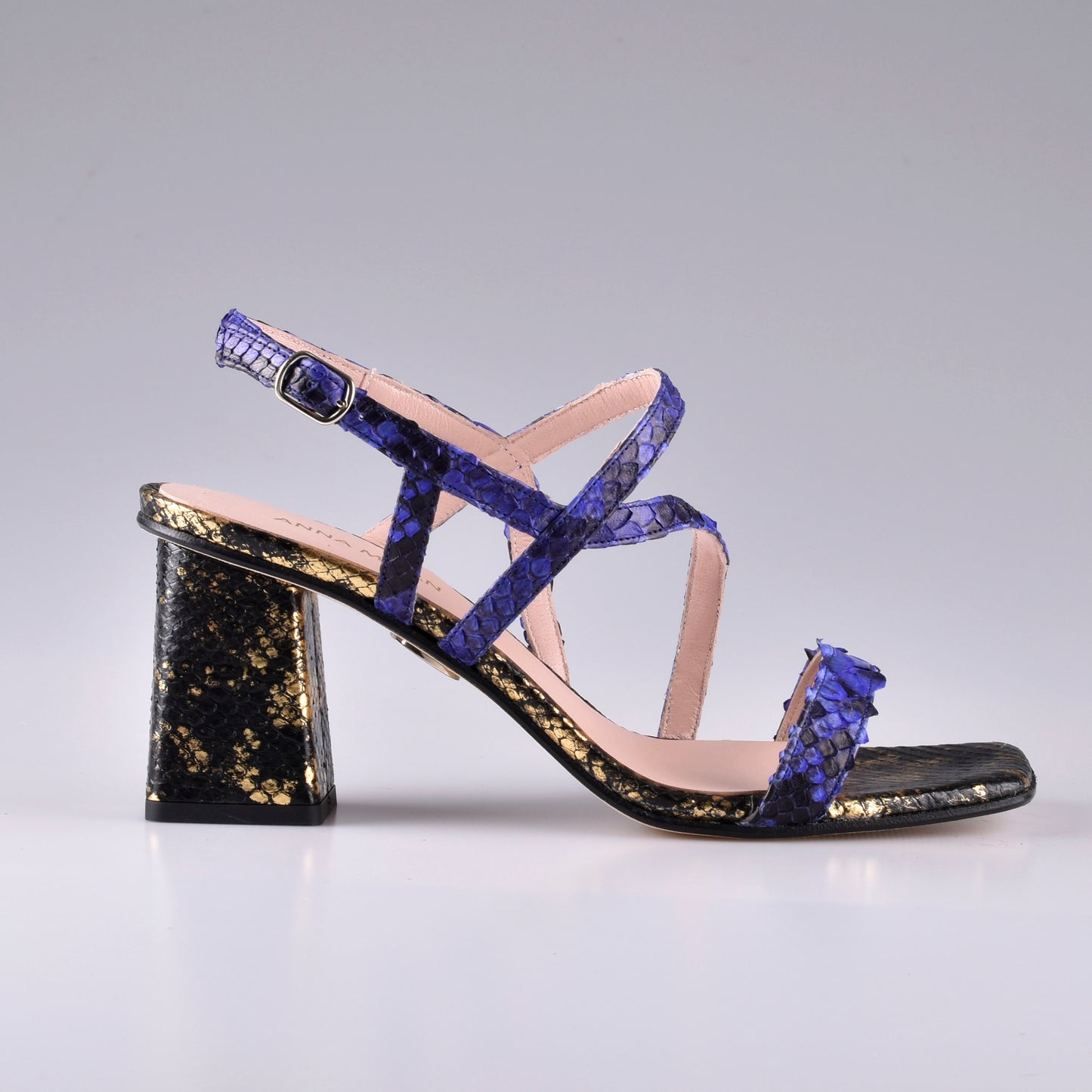 sandalias mujer azul