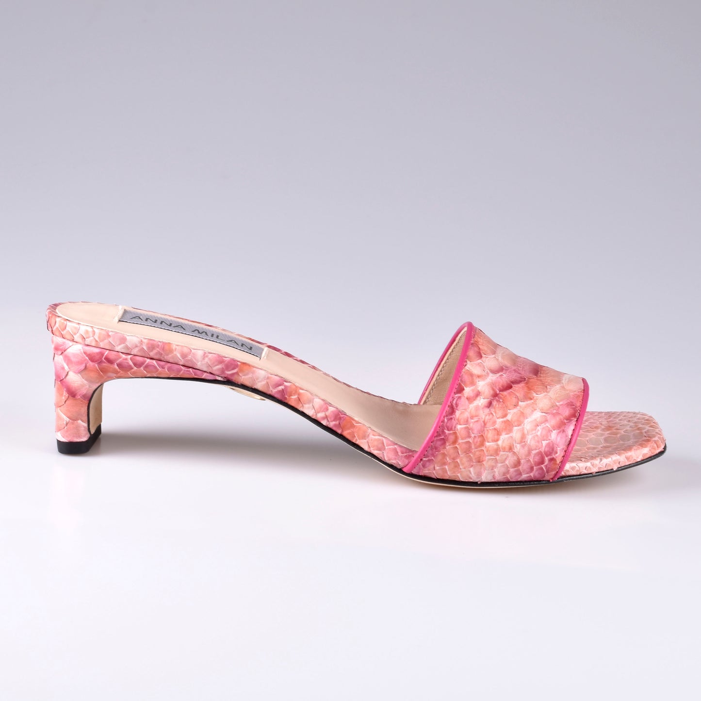 sandalias tacón bajo rosa