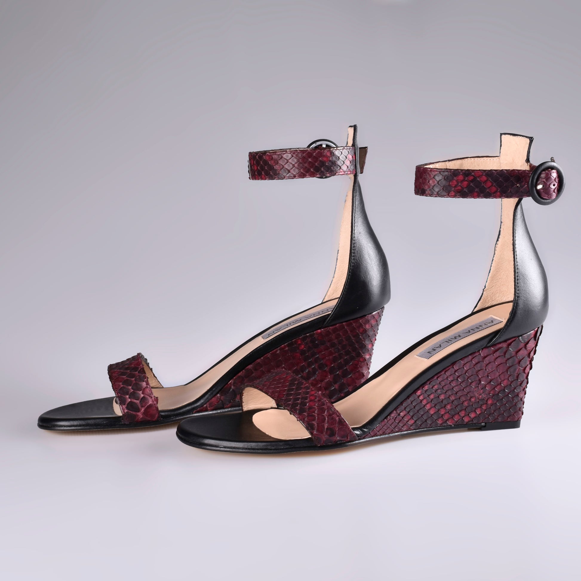 sandalias mujer morado