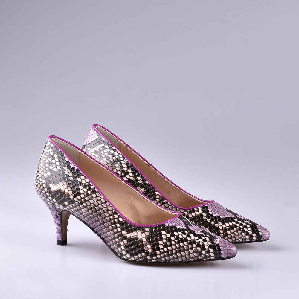 zapatos mujer cuero piton
