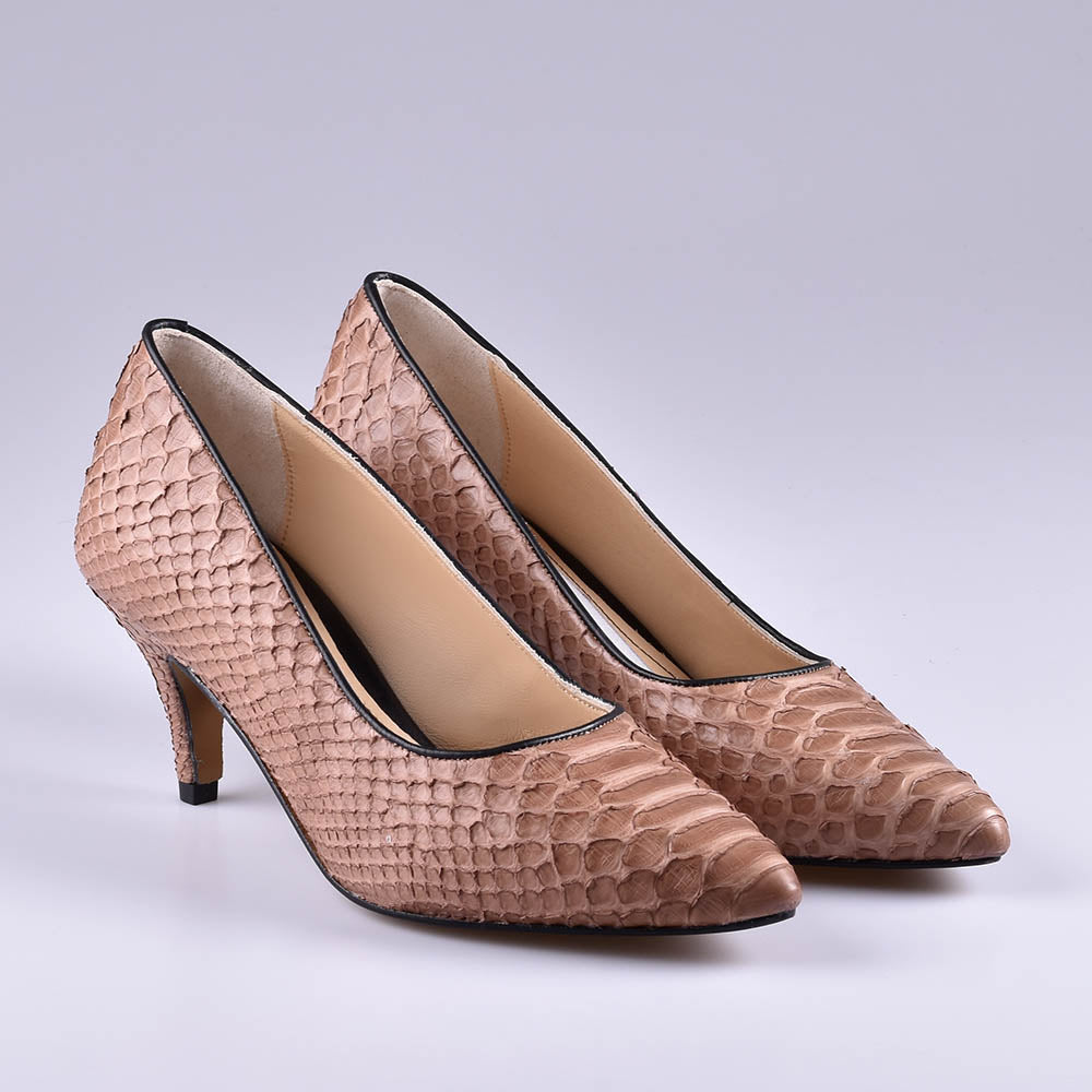 zapatos salon elegantes de piton