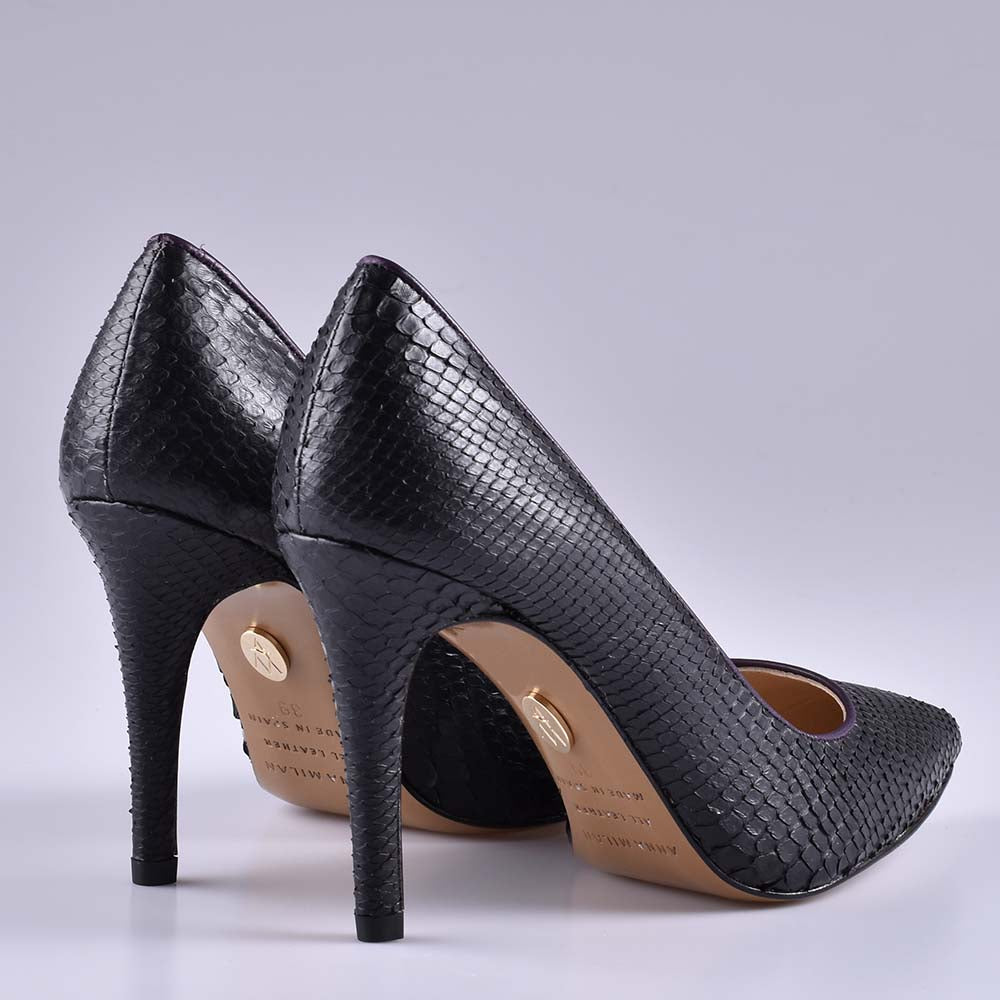 Exclusivos zapatos de salon de piton