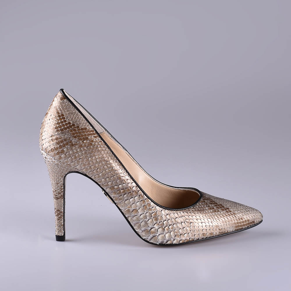Gold Python Skin Pumps – ANNA MILAN1