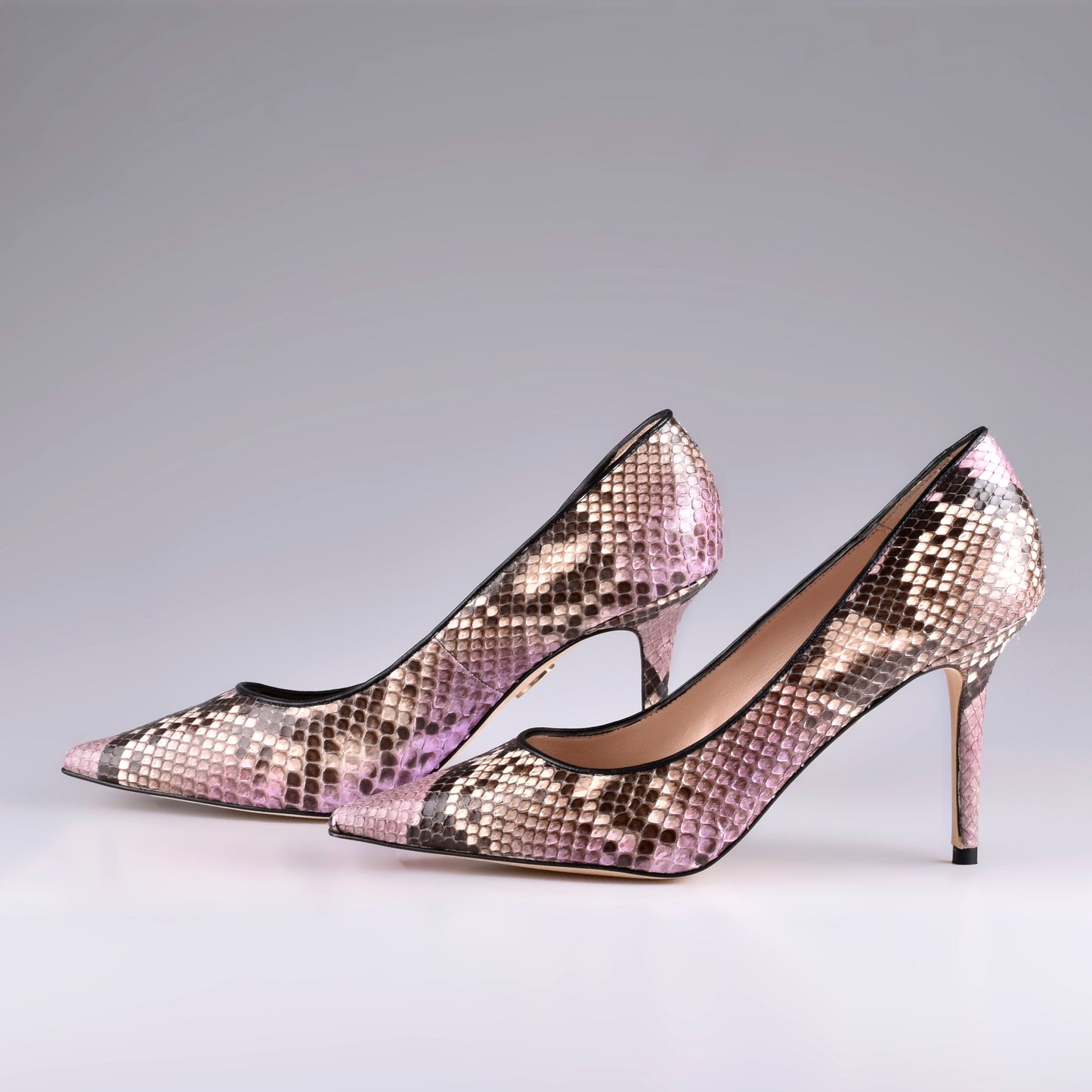 zapatos de piel de piton