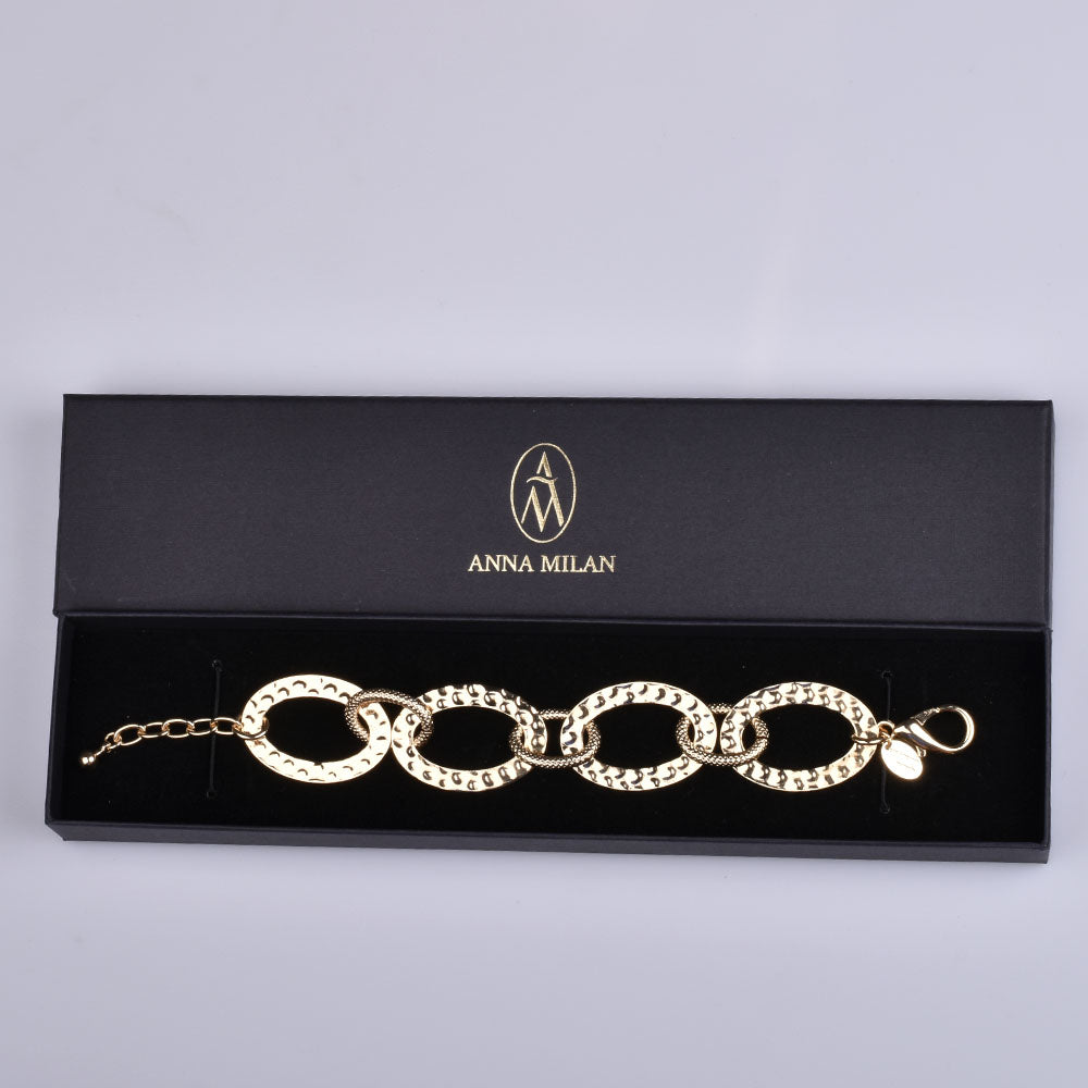 Exclusive Bracelet with Oval Rings