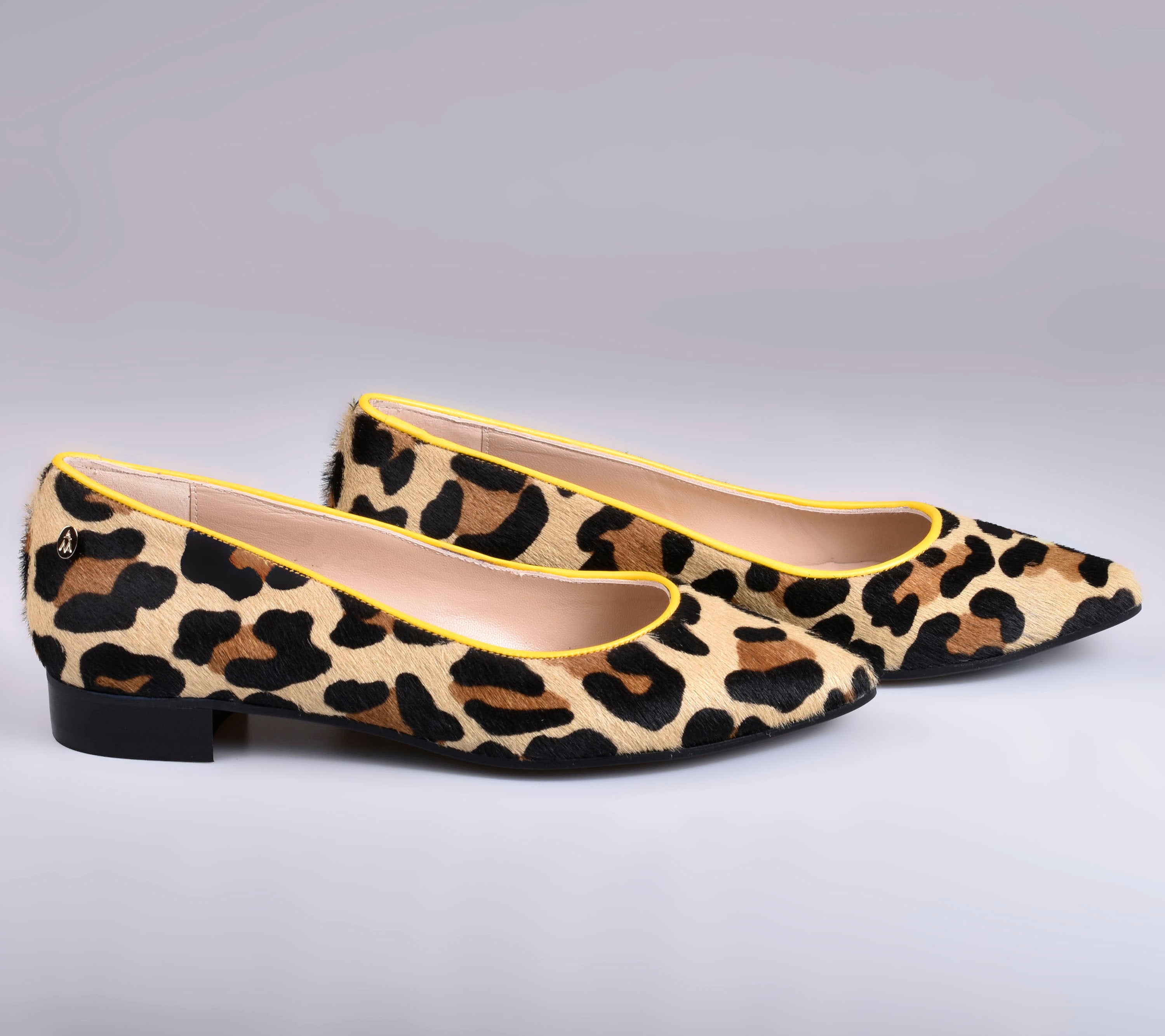 Yellow animal best sale print shoes