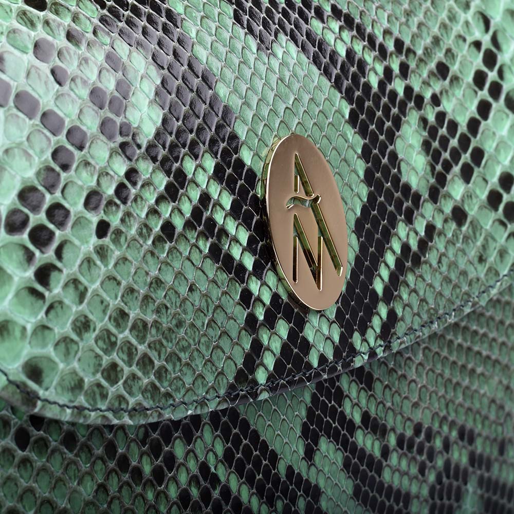 bolso mini mujer cuero verde