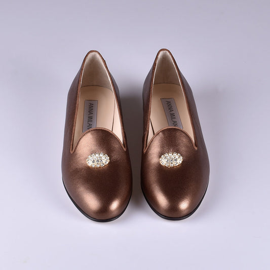 mocasines marrón