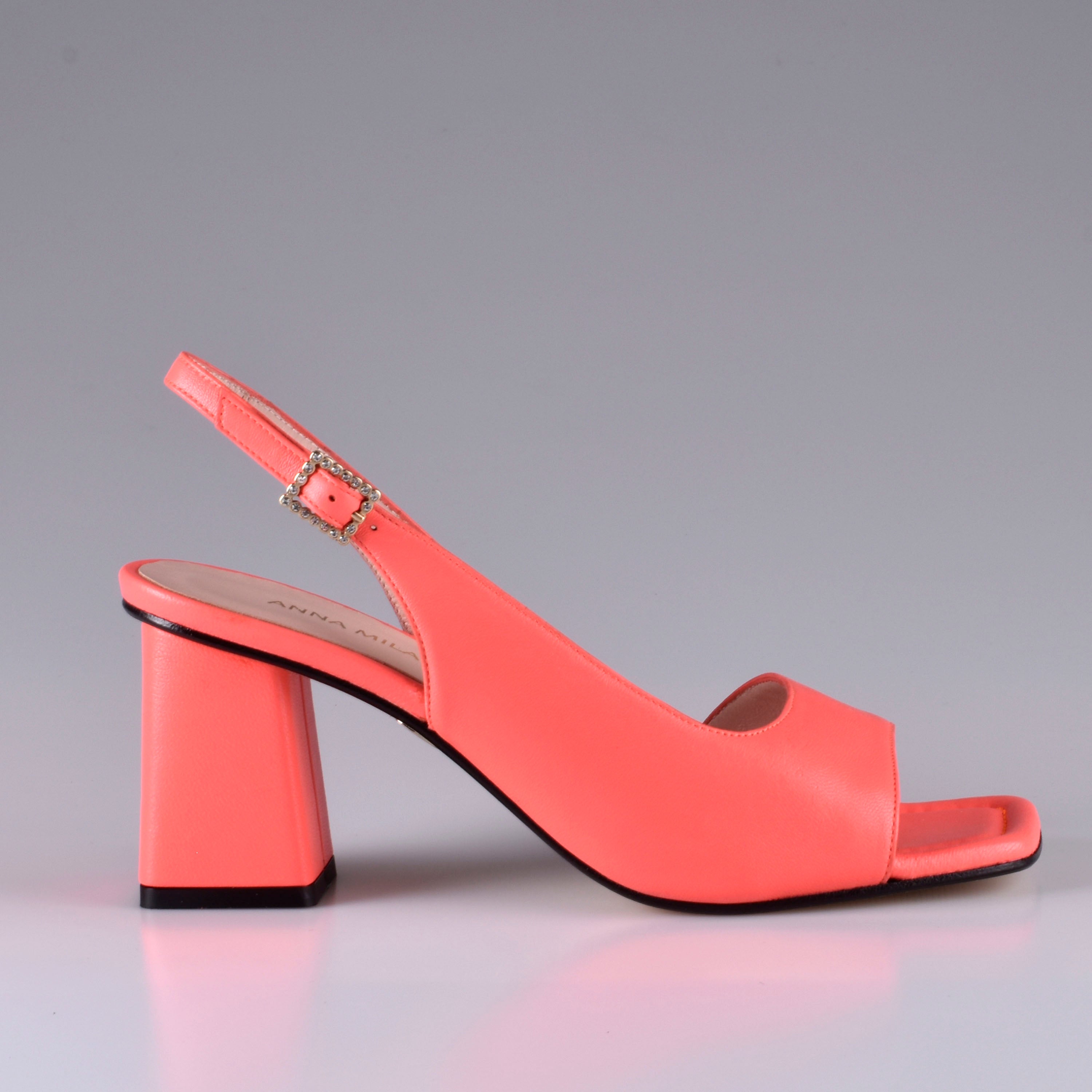 Coral mid clearance heel sandals