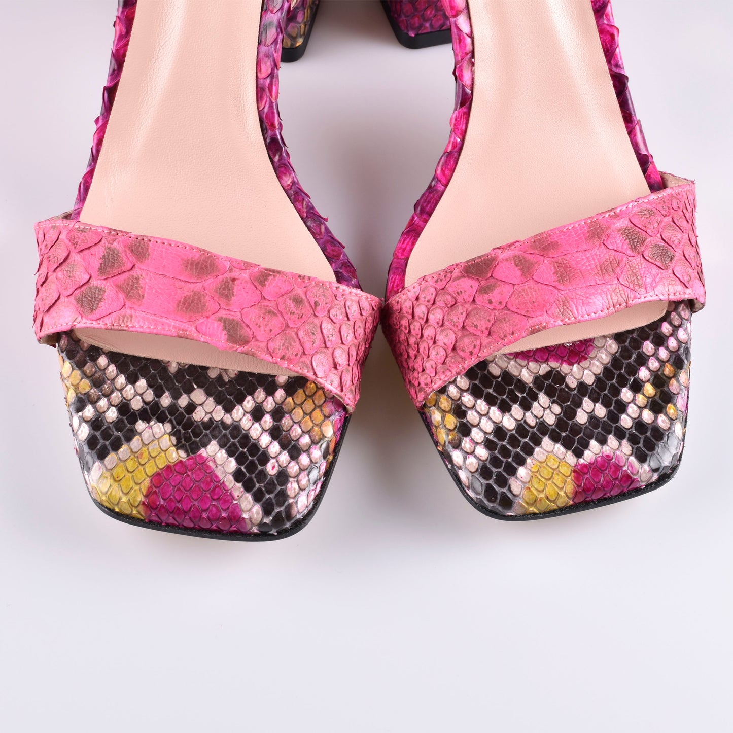 sandalias mujer fucsia 