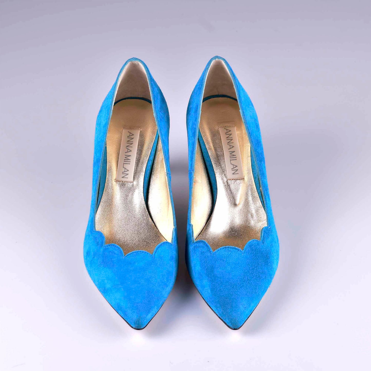 zapatos mujer ante azul