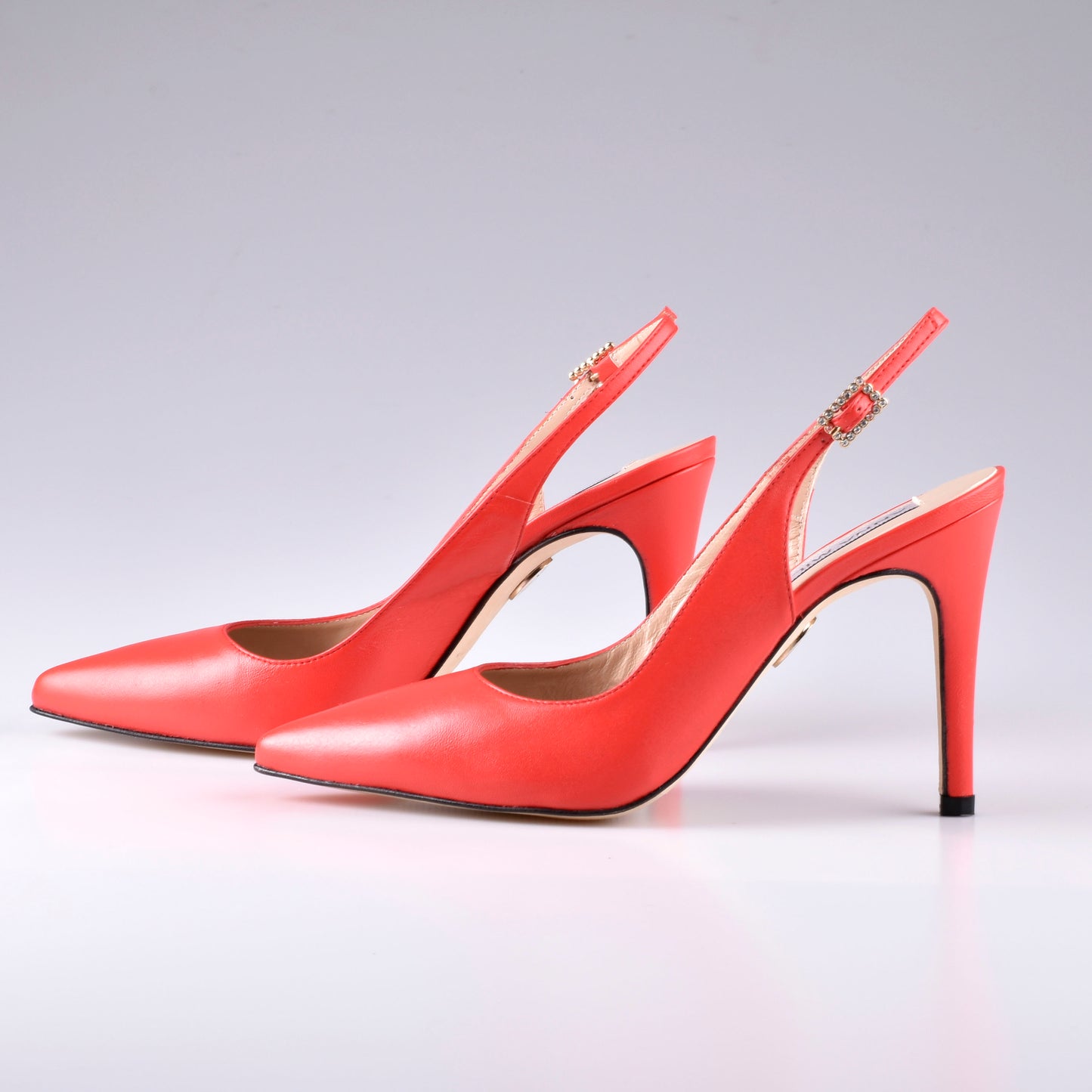 Java-Red Slingback Pumps